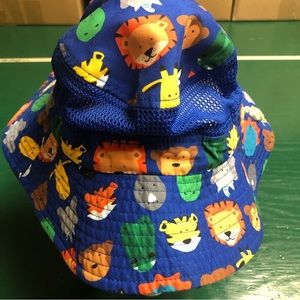 Emirreh Toddler Zoo Animal Bucket Hat With Mesh Adjustable Straps
